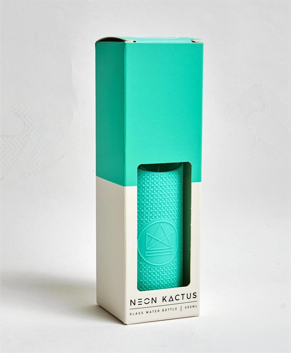 Neon Kactus Reusable Glass Bottle - Free Spirit 550ml Thumbnail Neon Kactus Reusable Glass Bottle - Free Spirit 550ml Thumbnail