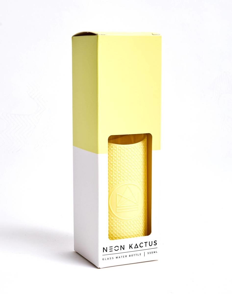 Neon Kactus Reusable Glass Bottle - Sun Is Shining 550ml Thumbnail Neon Kactus Reusable Glass Bottle - Sun Is Shining 550ml Thumbnail