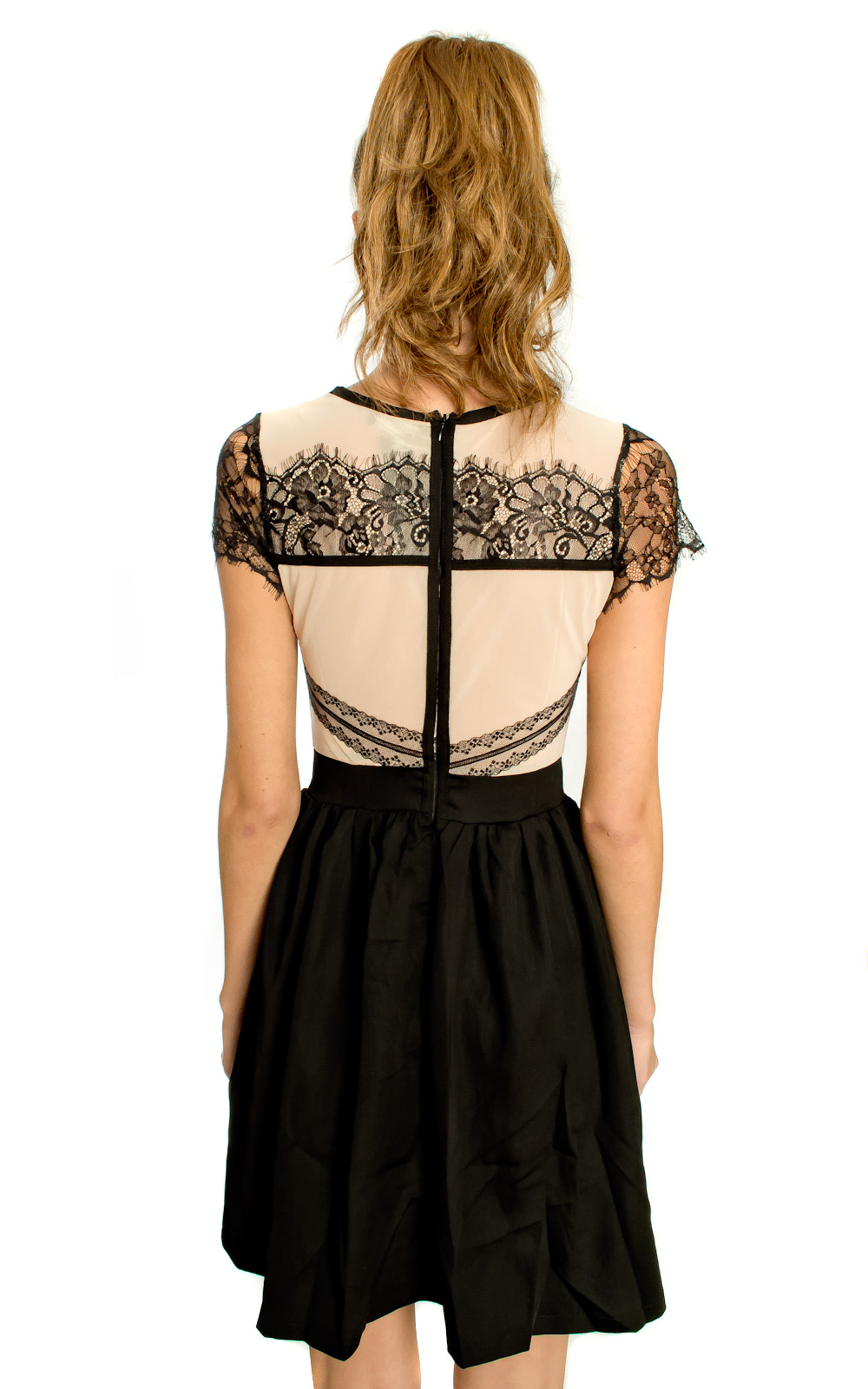 Dylan Fine Lace Trim Dress Thumbnail