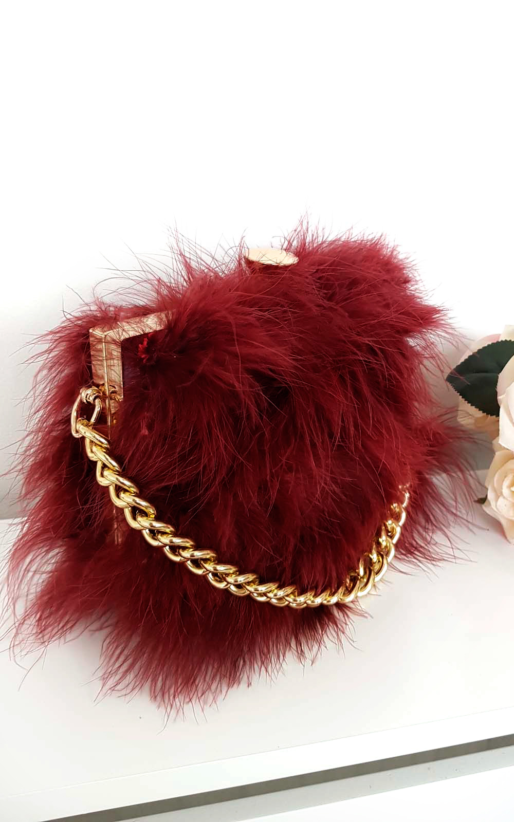 Lyla Feather Shoulder Bag Thumbnail