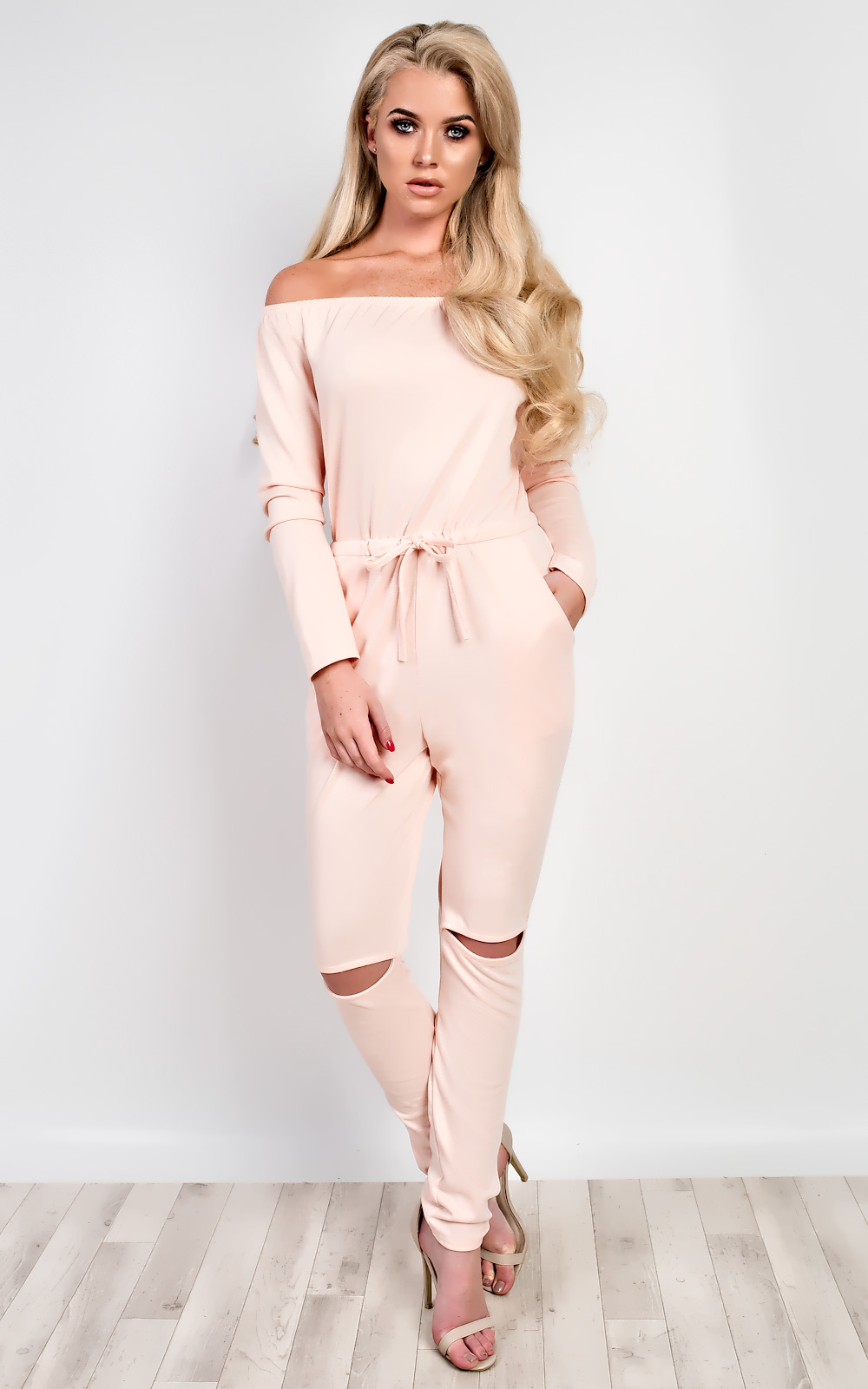 Qiana Off Shoulder Jumpsuit Qiana Off Shoulder Jumpsuit
