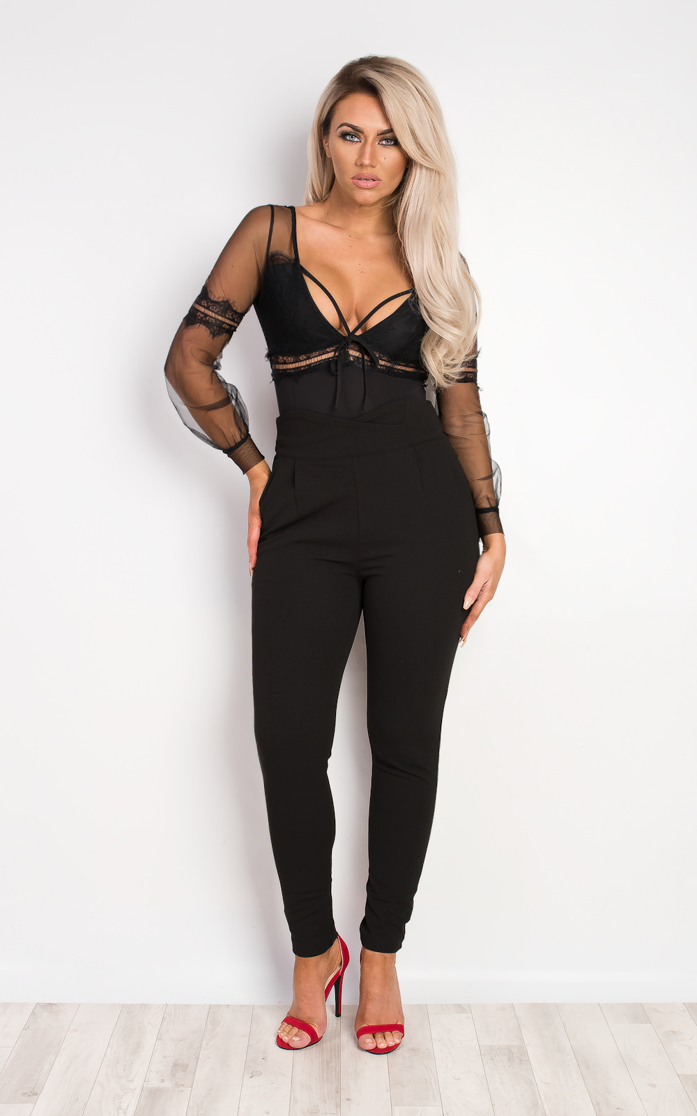 Moxie Lace & Mesh Bodysuit Thumbnail Moxie Lace & Mesh Bodysuit Thumbnail