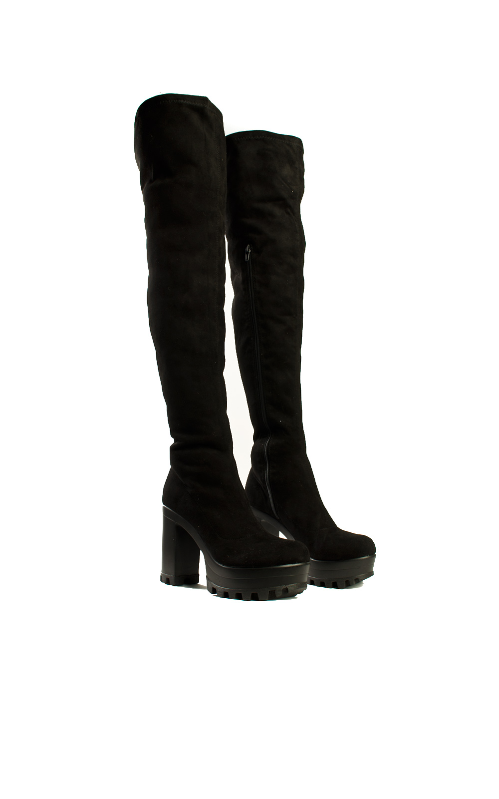 cleated over the knee boots