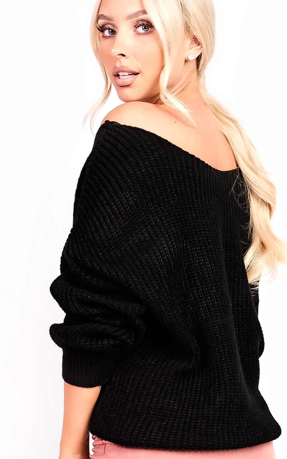 Kim Knitted Knot Cropped Jumper Thumbnail Kim Knitted Knot Cropped Jumper Thumbnail