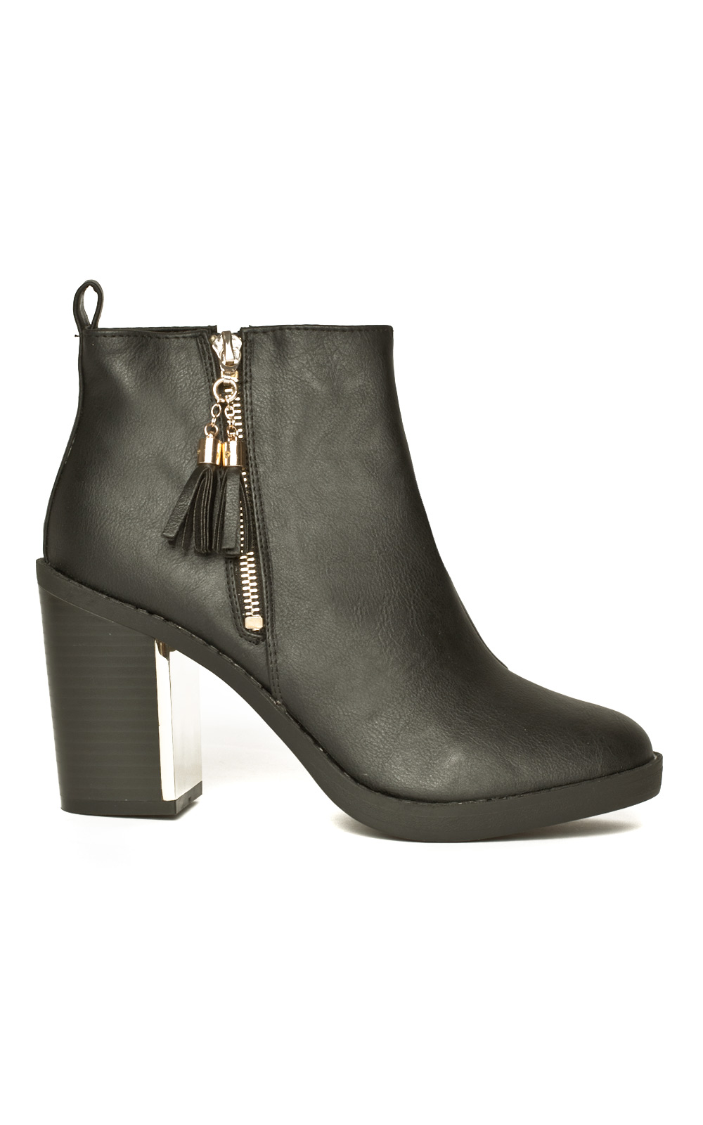 Freja Leather Style Heeled Boots Thumbnail