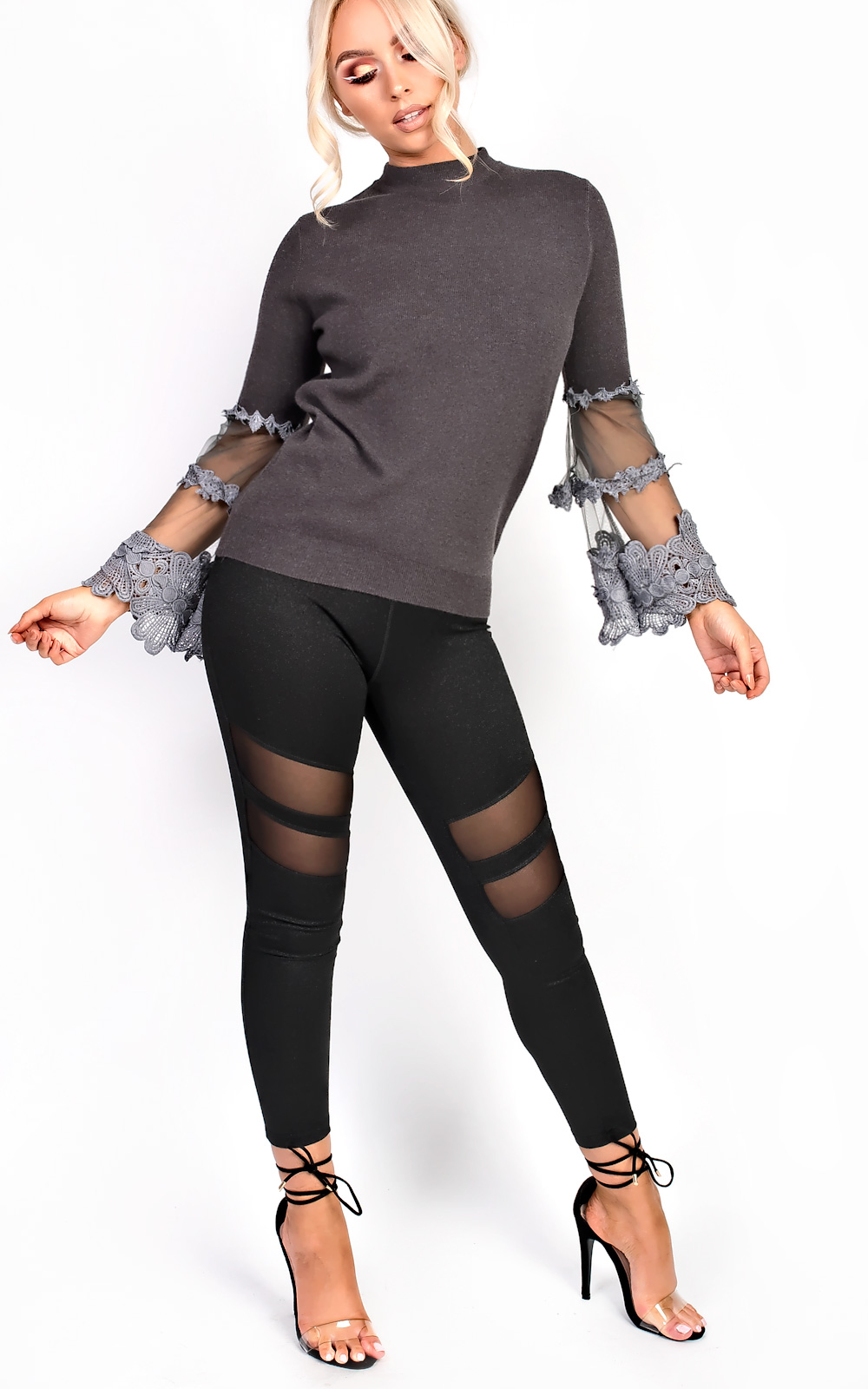 Fiya Mesh Low Rise Leggings Fiya Mesh Low Rise Leggings