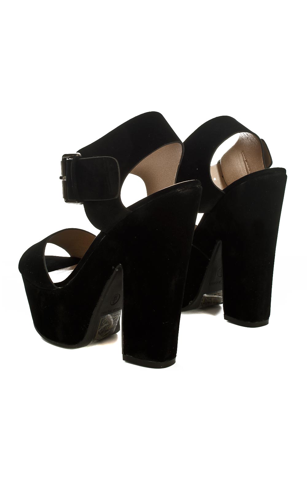 Cecile Black Platform Heels Thumbnail