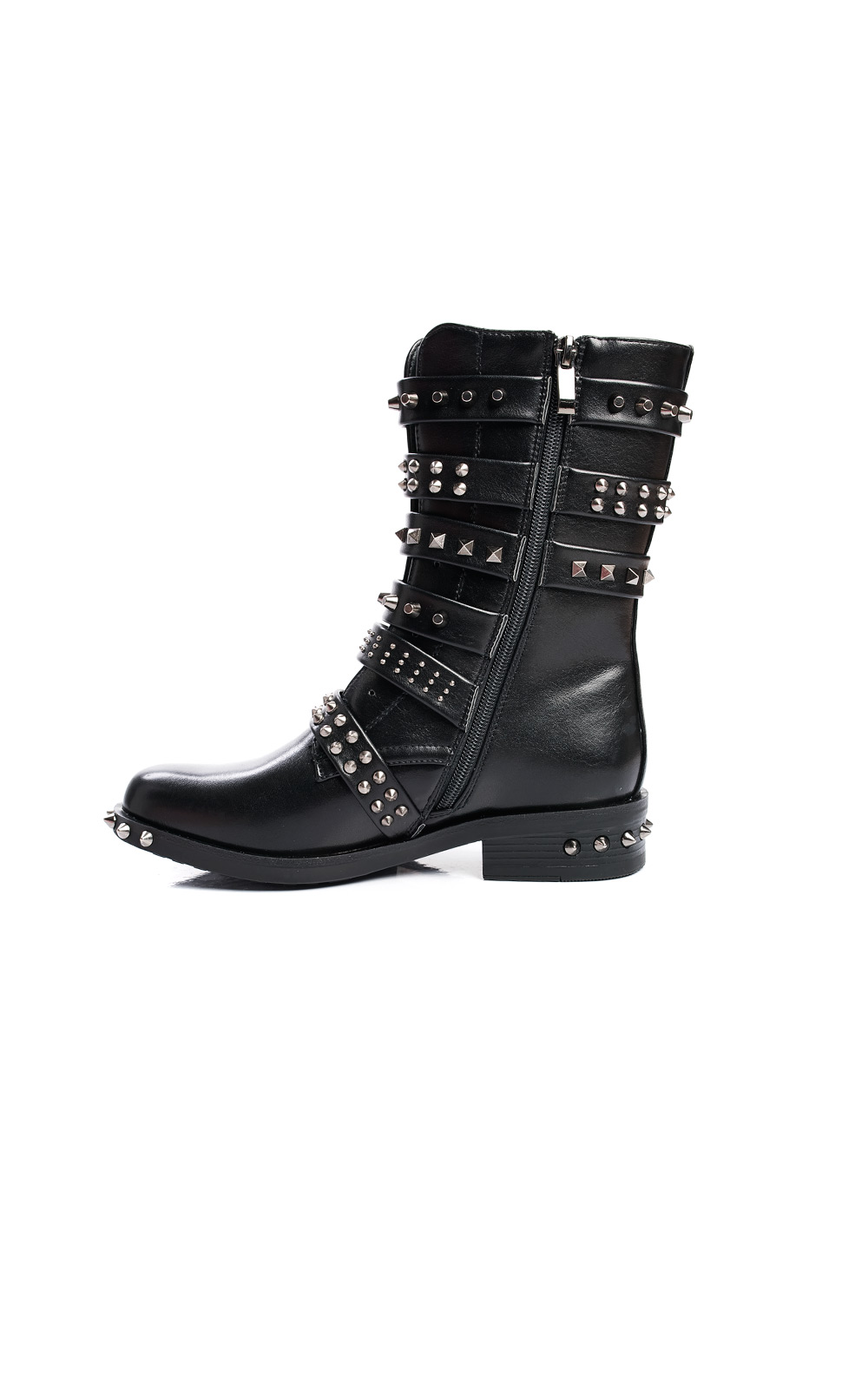 Carmen Buckle Studded Boots Thumbnail