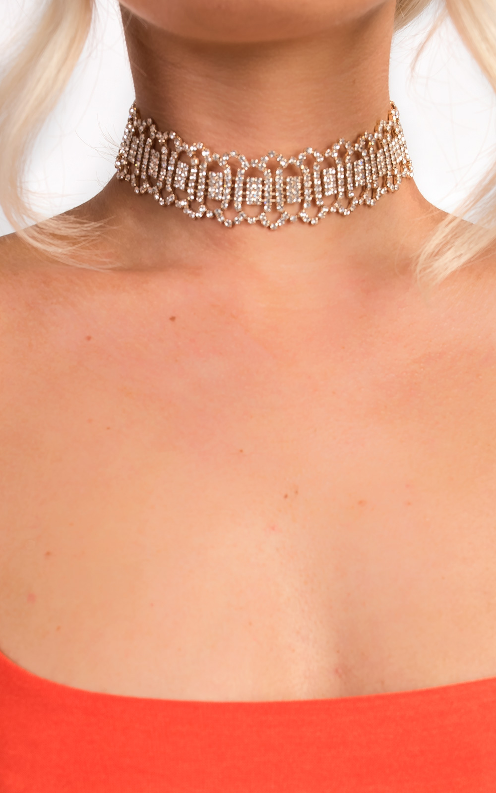 Cassie Diamante Choker Necklace Cassie Diamante Choker Necklace