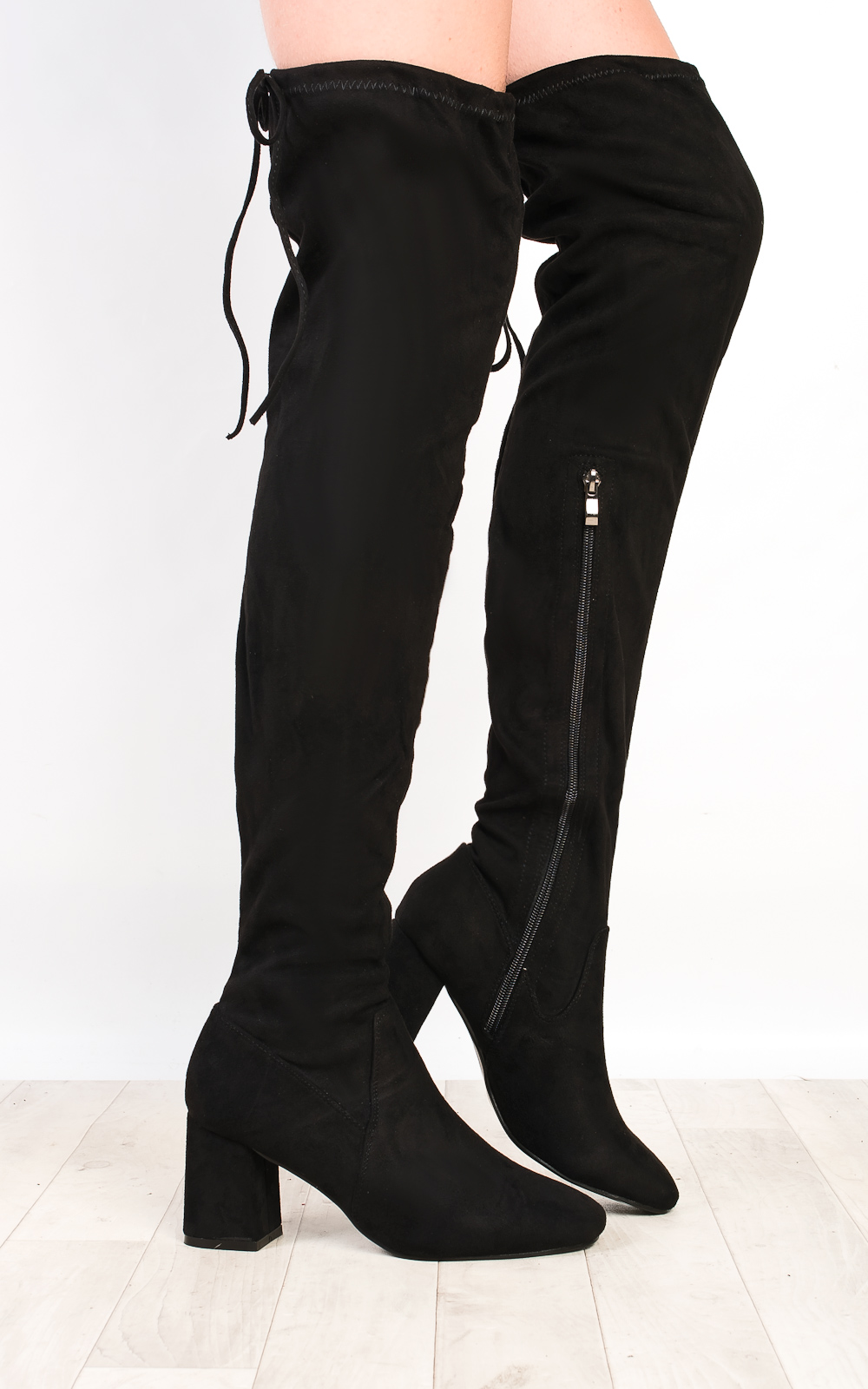 Presley Faux Suede Knee High Boots Presley Faux Suede Knee High Boots
