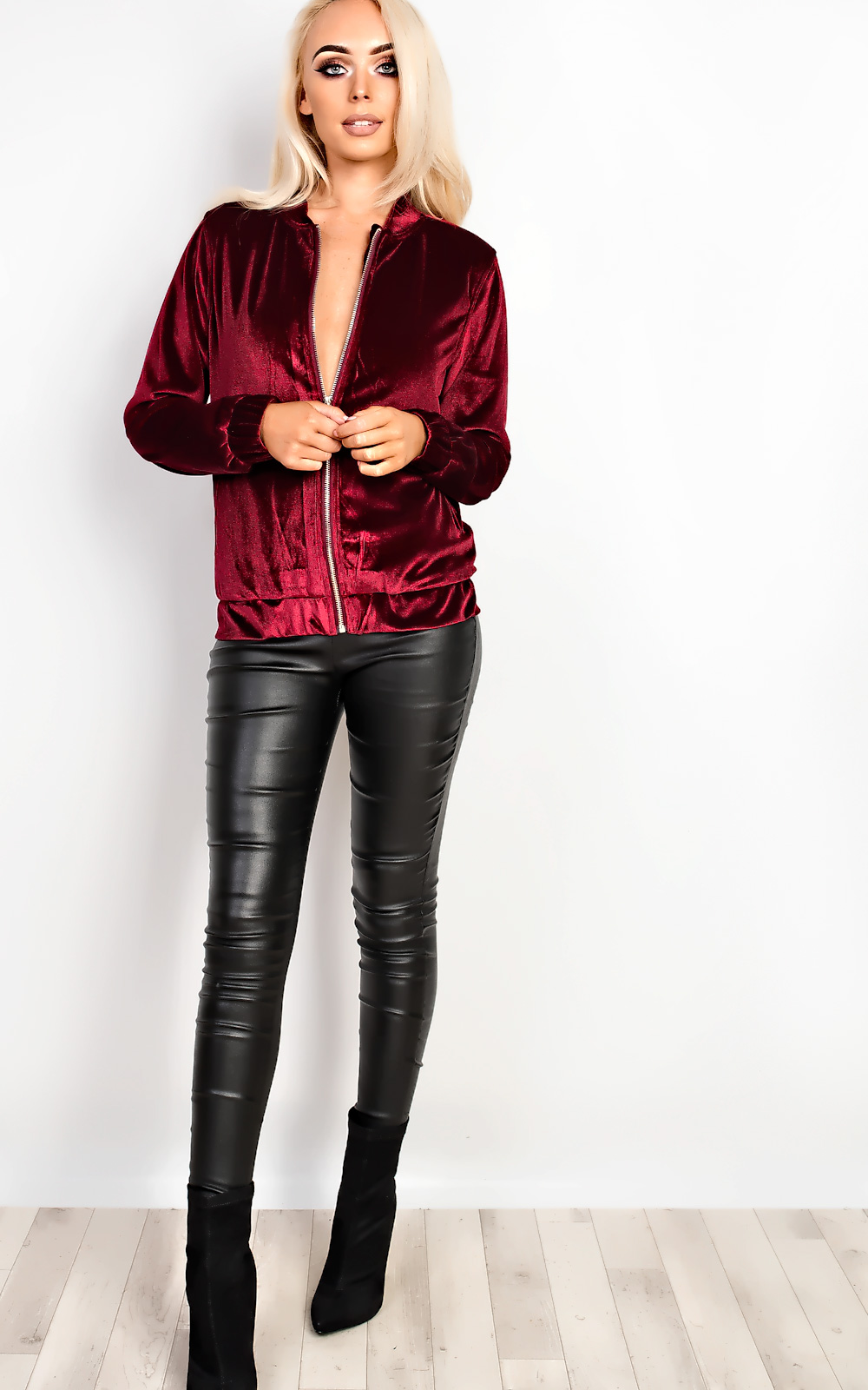 Marianna Suede Bomber Jacket Marianna Suede Bomber Jacket