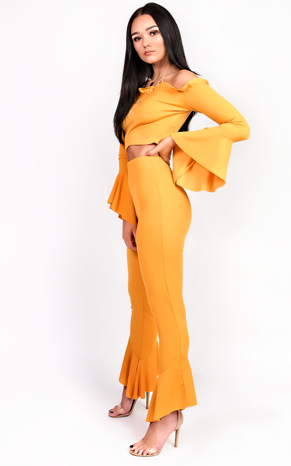 Holly Off Shoulder Frill Co-Ord Thumbnail Holly Off Shoulder Frill Co-Ord Thumbnail