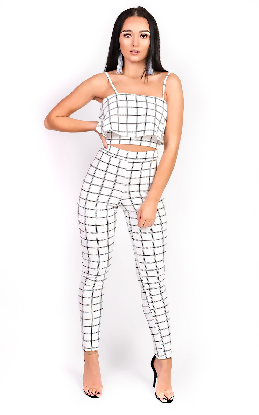 Helly Check Frill Co-ord