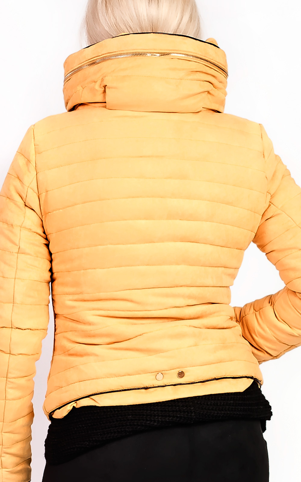 Lizziah Padded Faux Suede Jacket Thumbnail Lizziah Padded Faux Suede Jacket Thumbnail