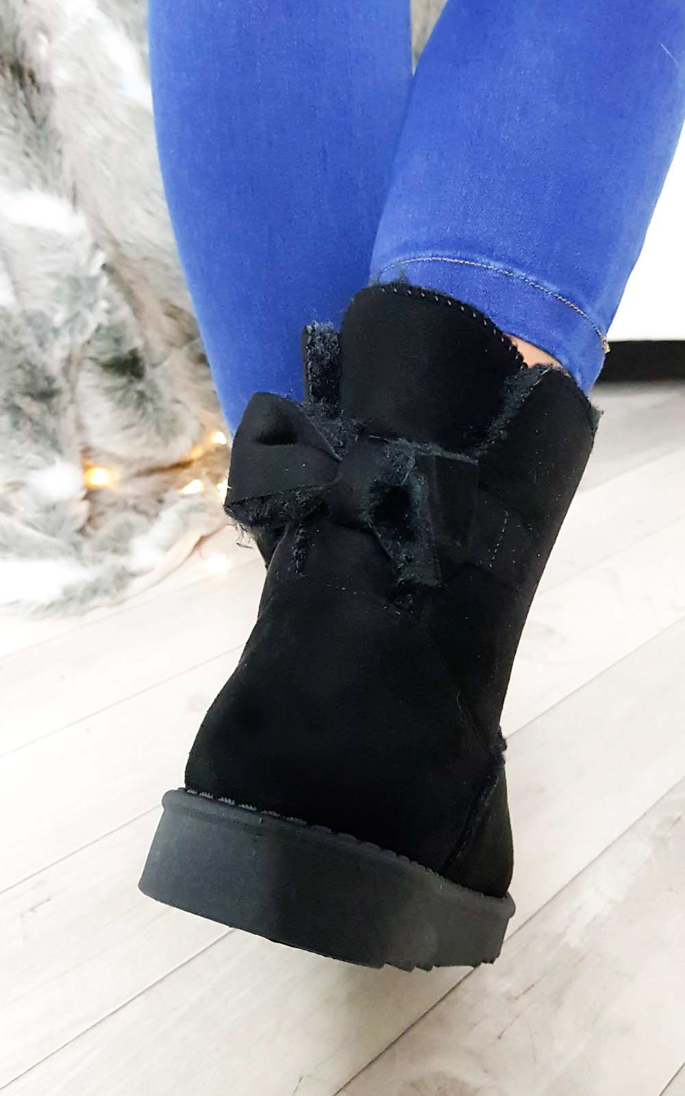 Kara Faux Fur Bow Platform Boots Thumbnail Kara Faux Fur Bow Platform Boots Thumbnail