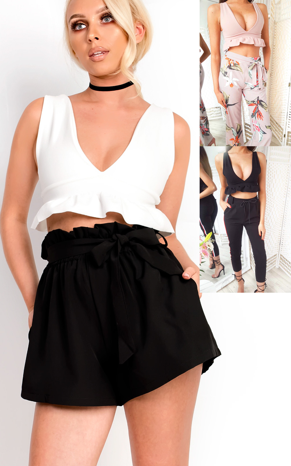 Zaria Frill Crop Top  Thumbnail