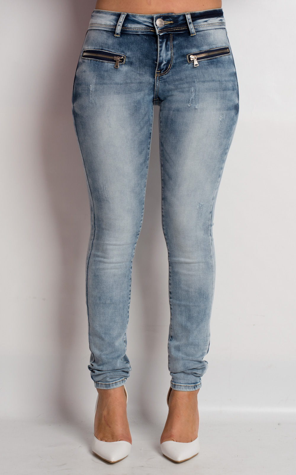 Alaia Zip Detail Skinny Jeans