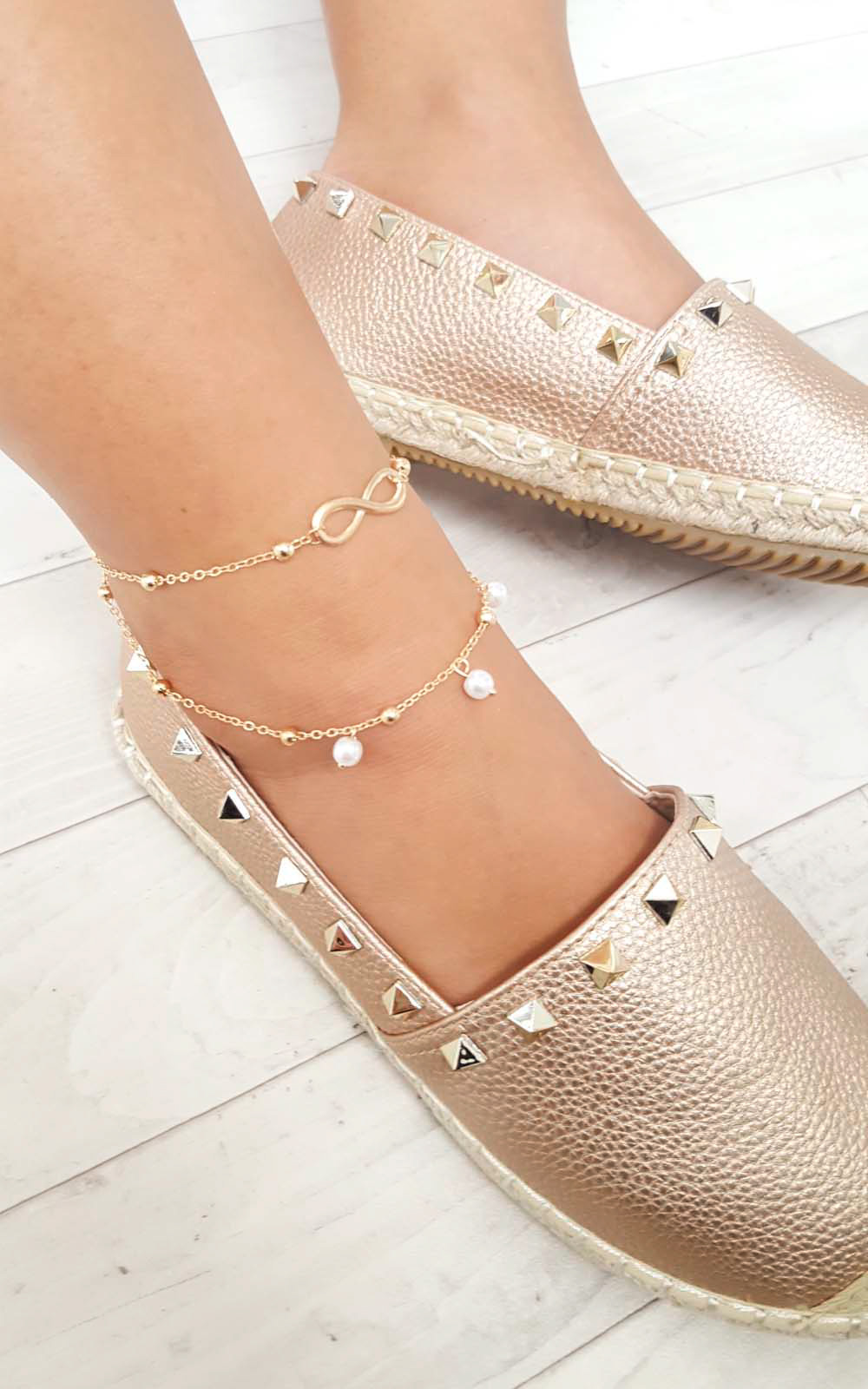 Ana Infinity Pearl Anklet 