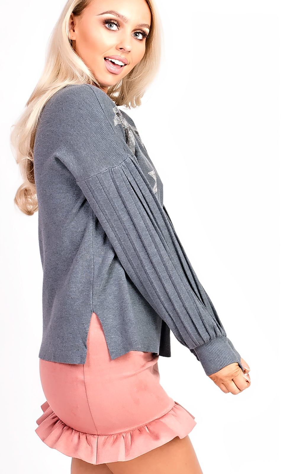 Cheryl Knitted Star Embellished Jumper Thumbnail Cheryl Knitted Star Embellished Jumper Thumbnail
