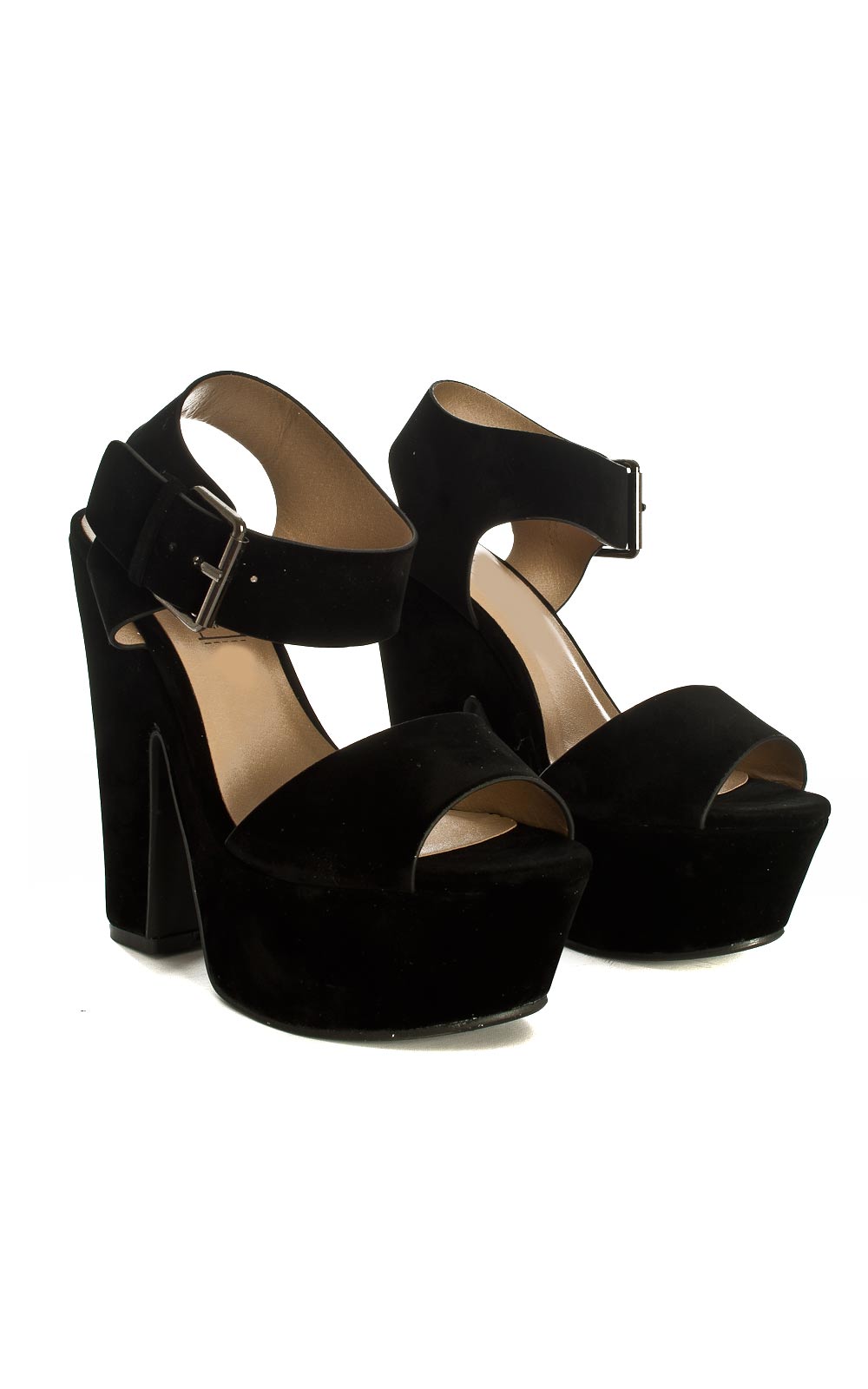 Cecile Black Platform Heels Thumbnail