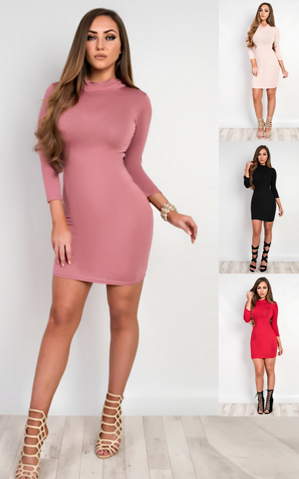 Kapri Basic Bodycon Dress Thumbnail