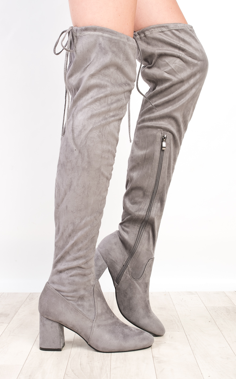 Presley Faux Suede Knee High Boots Presley Faux Suede Knee High Boots