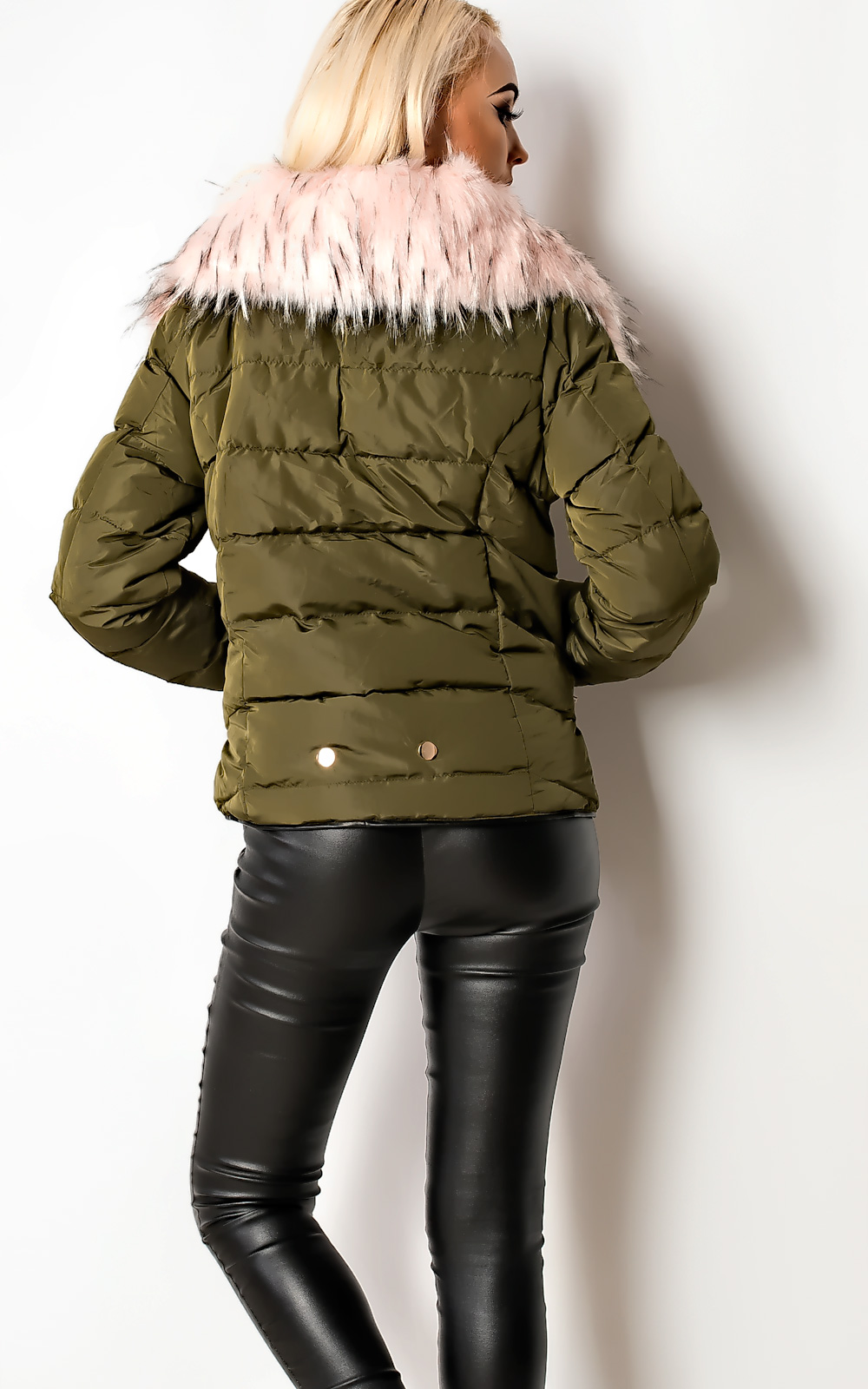 Annika Faux Fur Quilted Jacket Thumbnail Annika Faux Fur Quilted Jacket Thumbnail