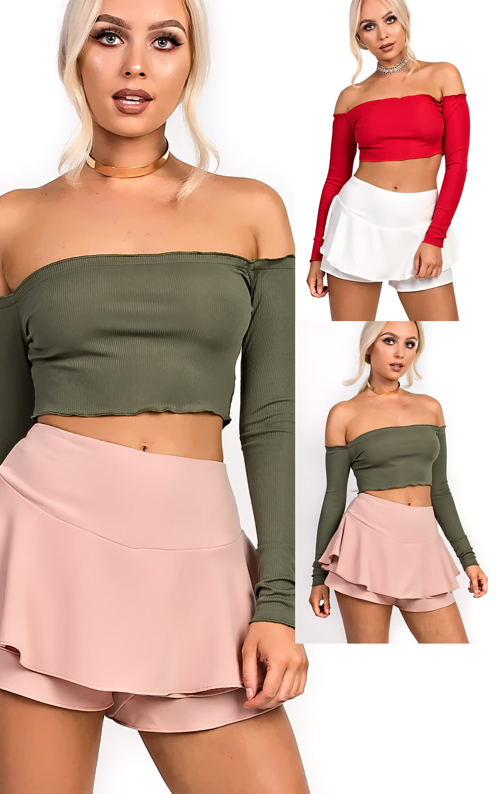 Jenner Frill High Waist Shorts Thumbnail