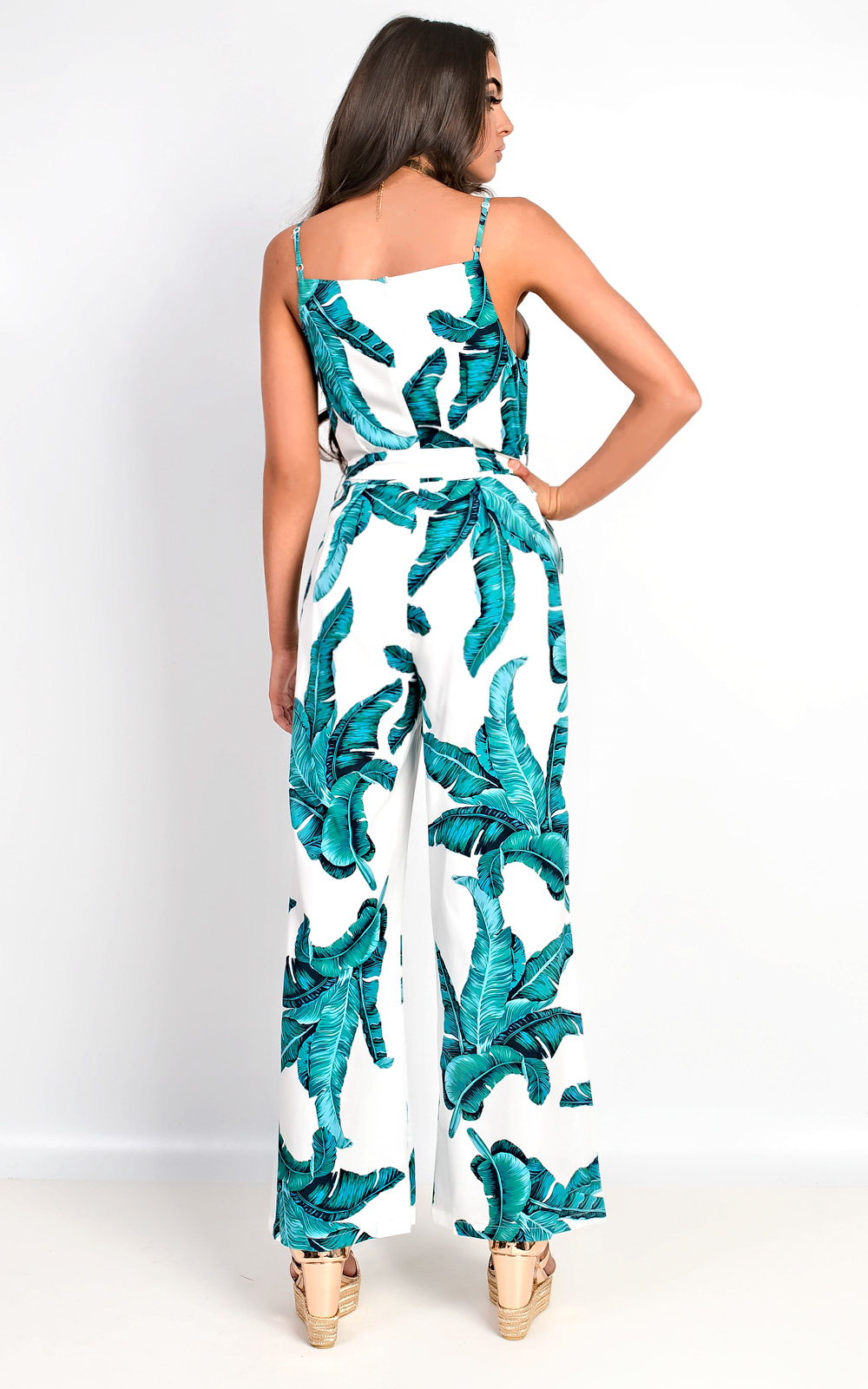 Trese Tropical Strappy Jumpsuit Thumbnail Trese Tropical Strappy Jumpsuit Thumbnail