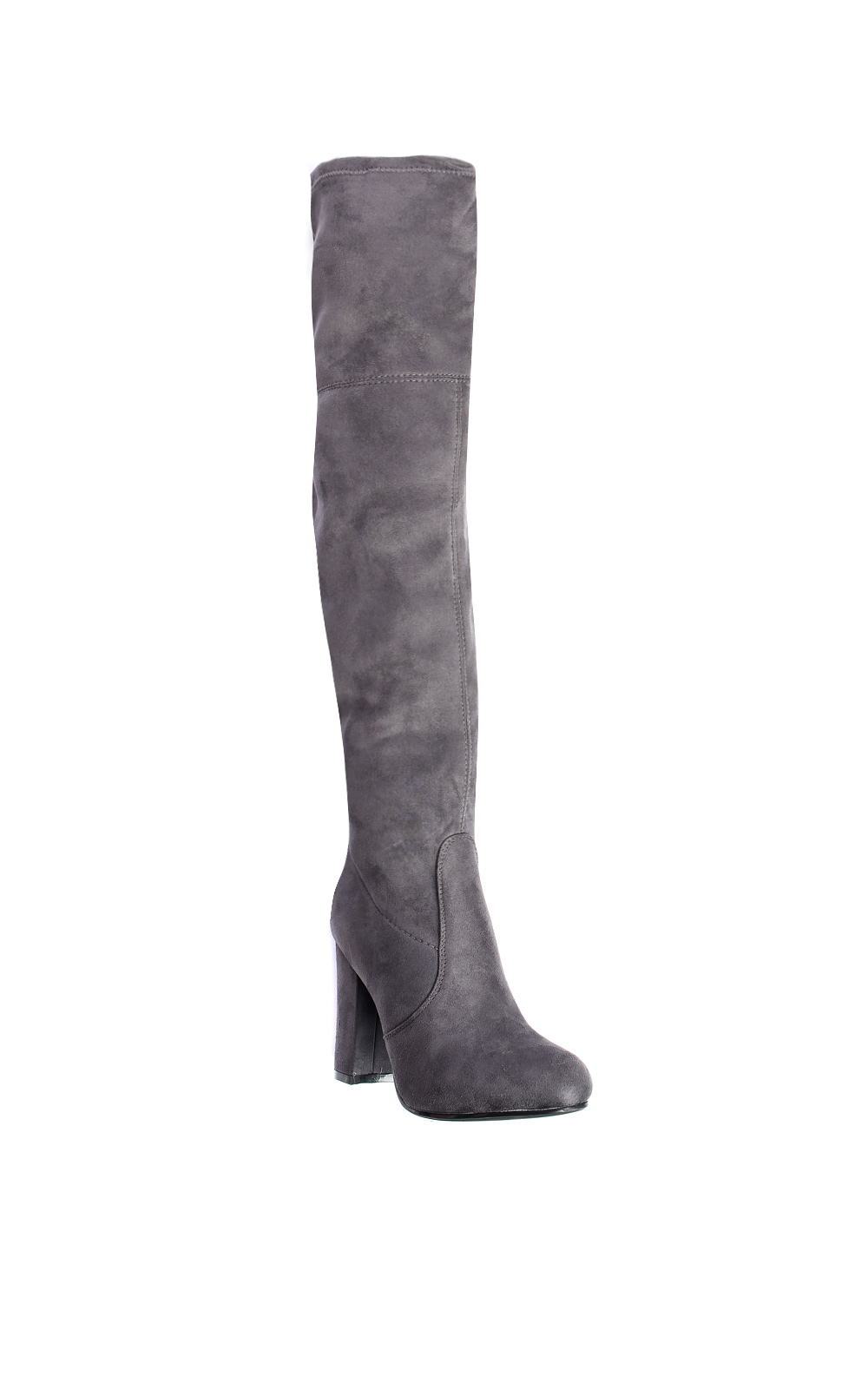 Poppy Pompom Faux Suede Knee High Boots Thumbnail Poppy Pompom Faux Suede Knee High Boots Thumbnail