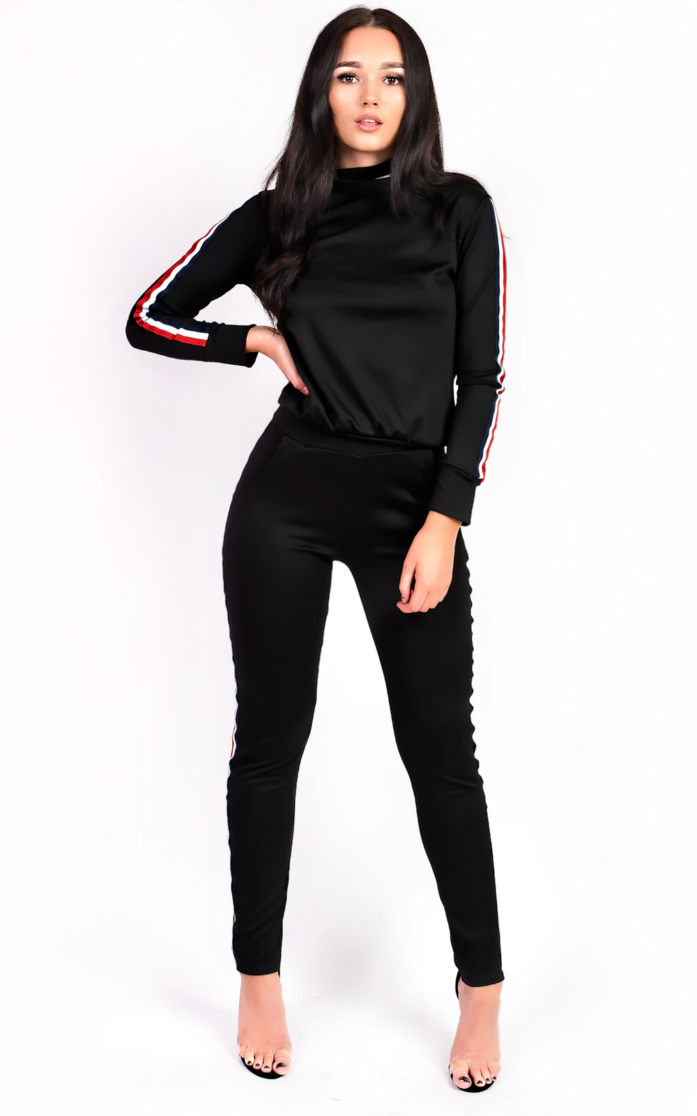 Kimmi Stripe Slim Fit Tracksuit Kimmi Stripe Slim Fit Tracksuit