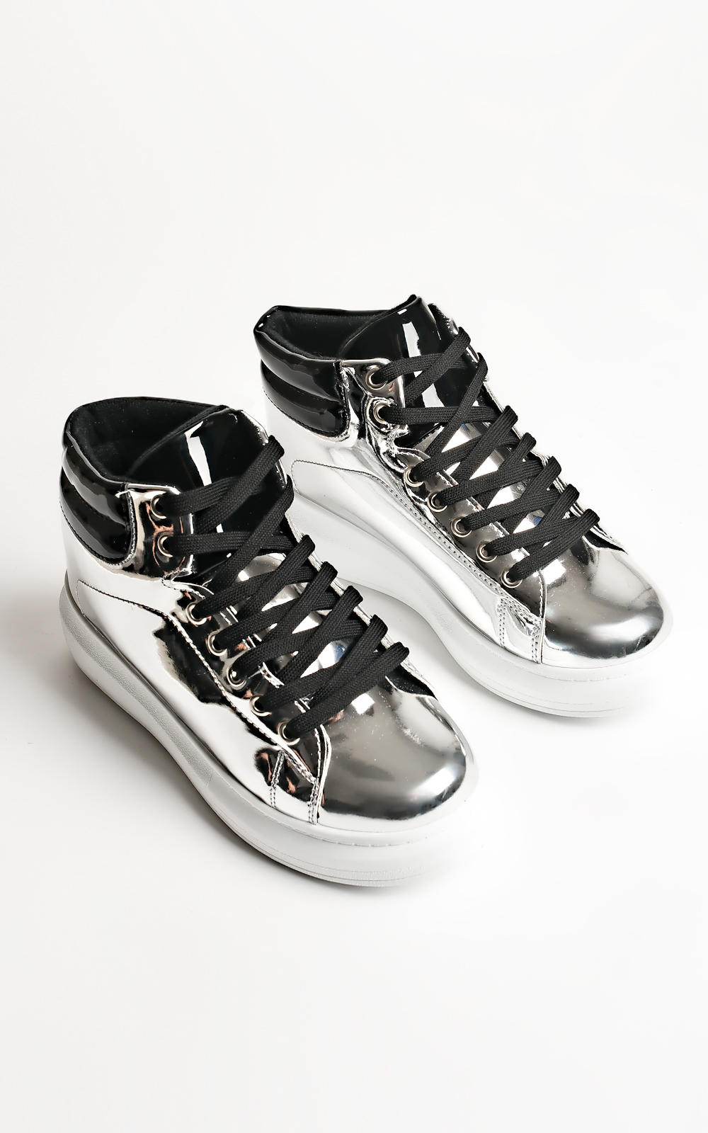 Esme Metallic Platform Trainers