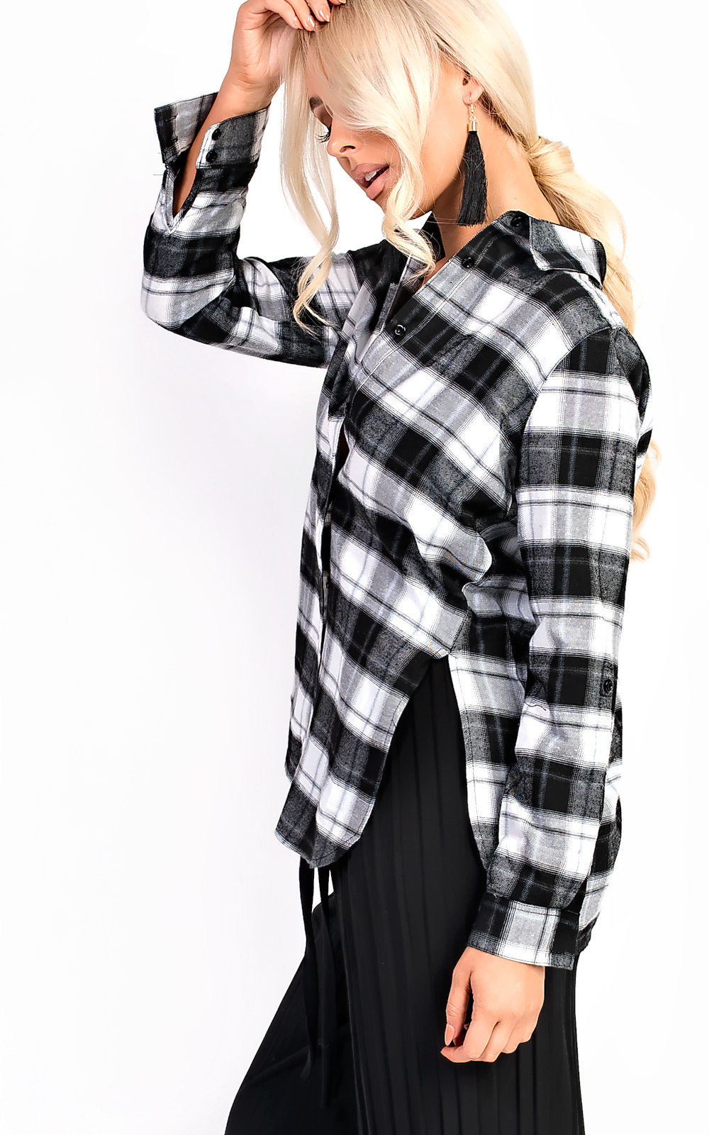 Yasmin Checked Oversized Shirt Thumbnail Yasmin Checked Oversized Shirt Thumbnail
