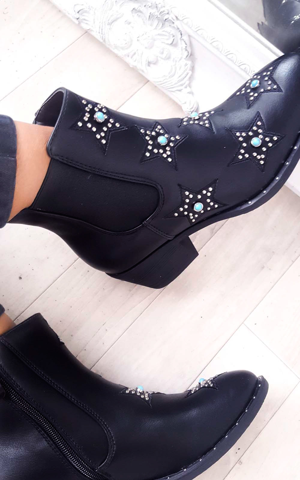 Miami Stone Embellished Chelsea Boot Thumbnail Miami Stone Embellished Chelsea Boot Thumbnail