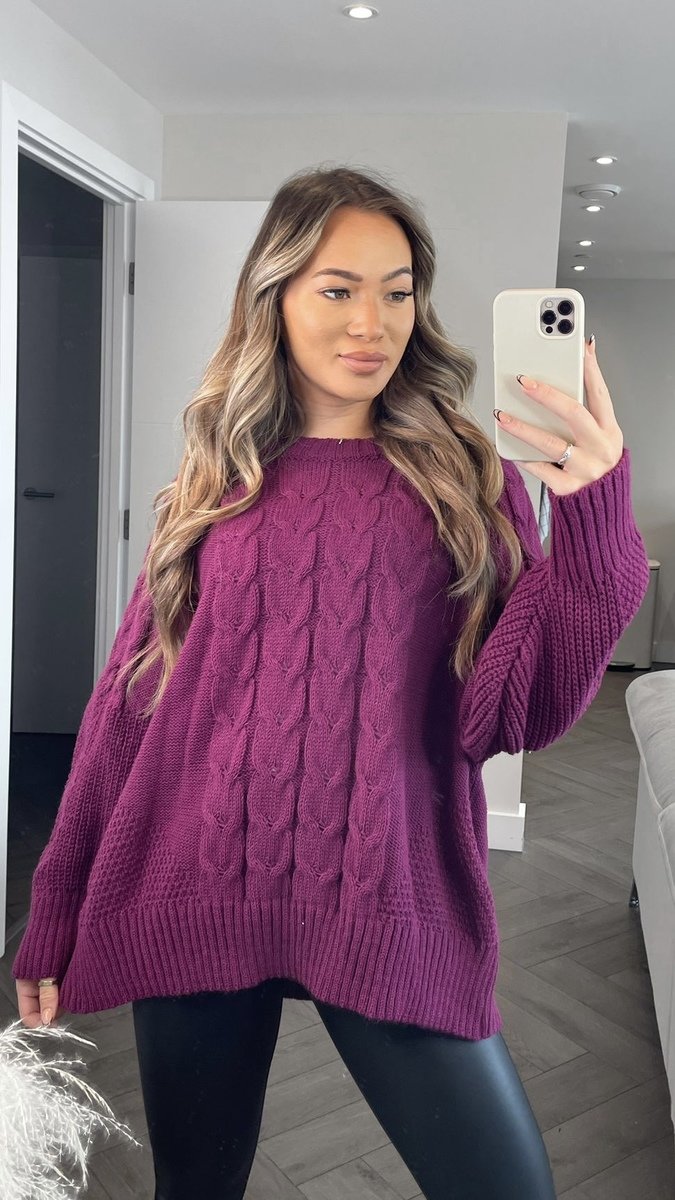 Daphne High Neck Knitted Jumper