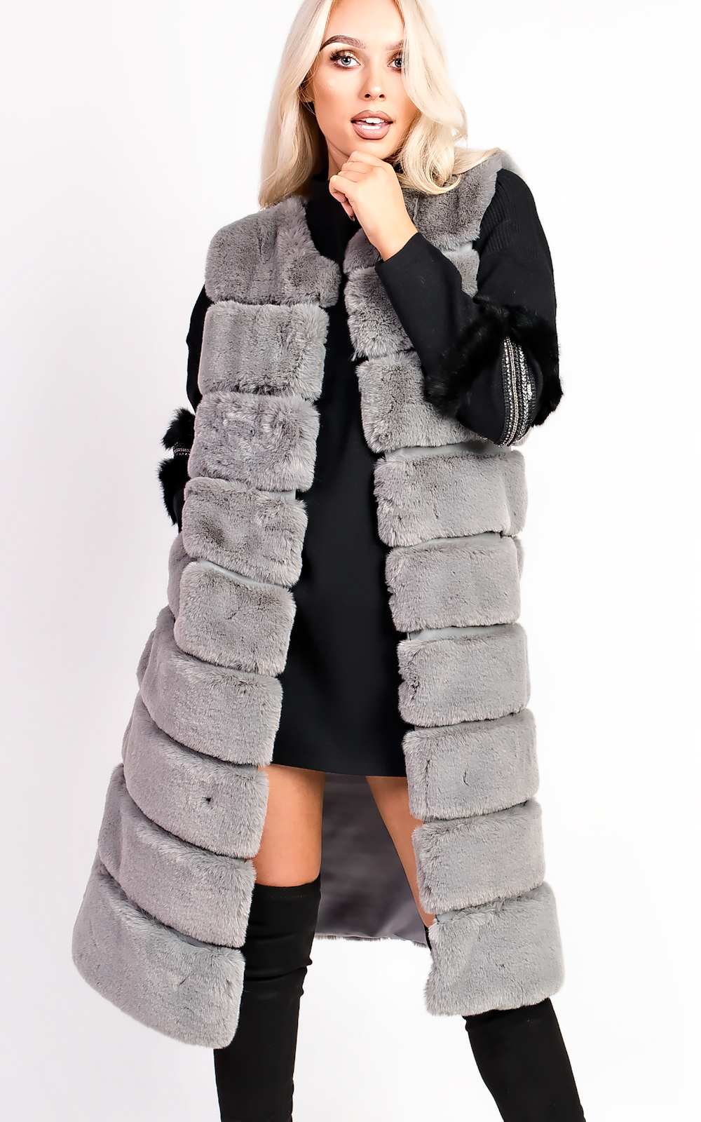 Cadie Faux Fur Waistcoat Thumbnail Cadie Faux Fur Waistcoat Thumbnail