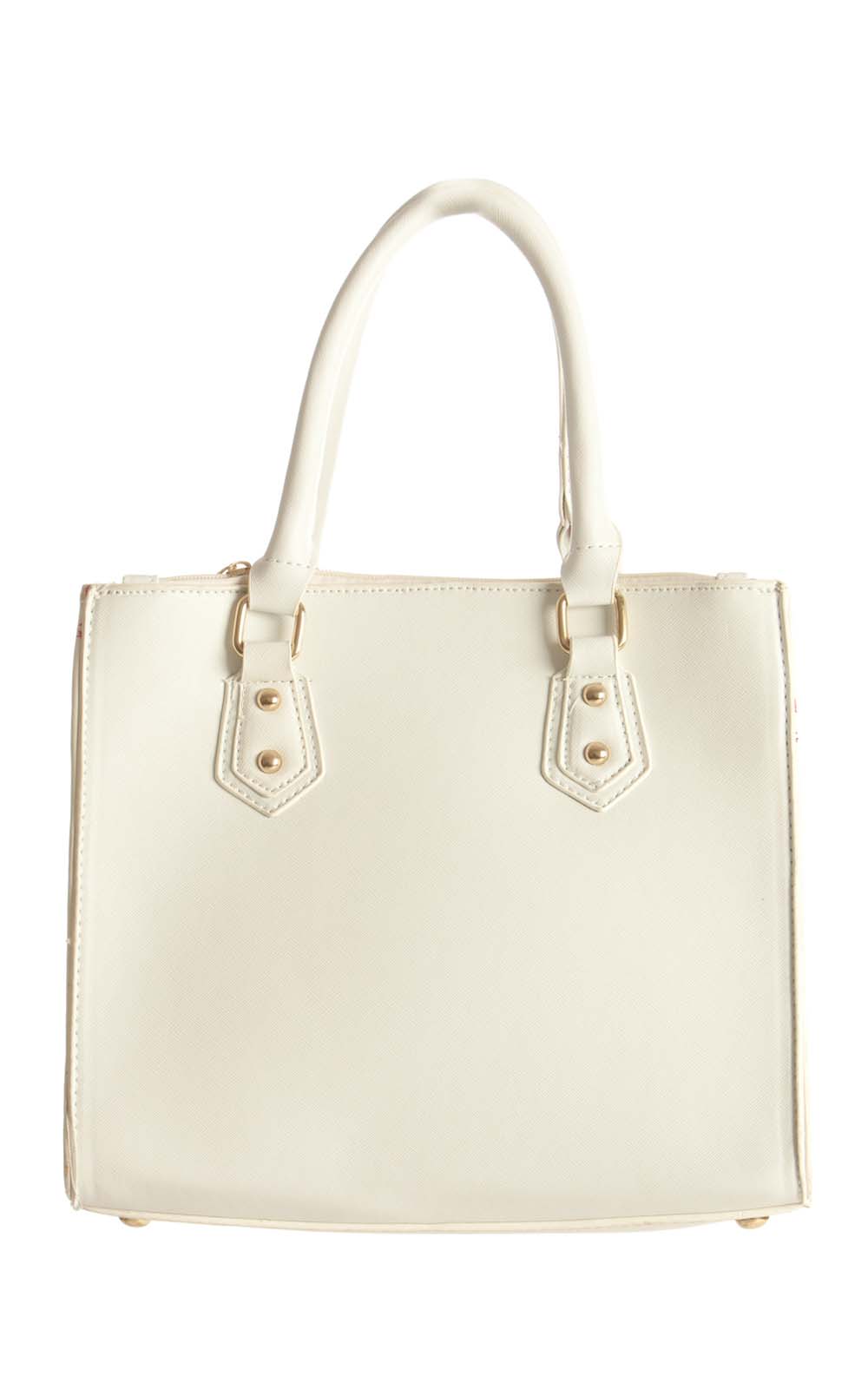 Evie Studded White Handbag Thumbnail