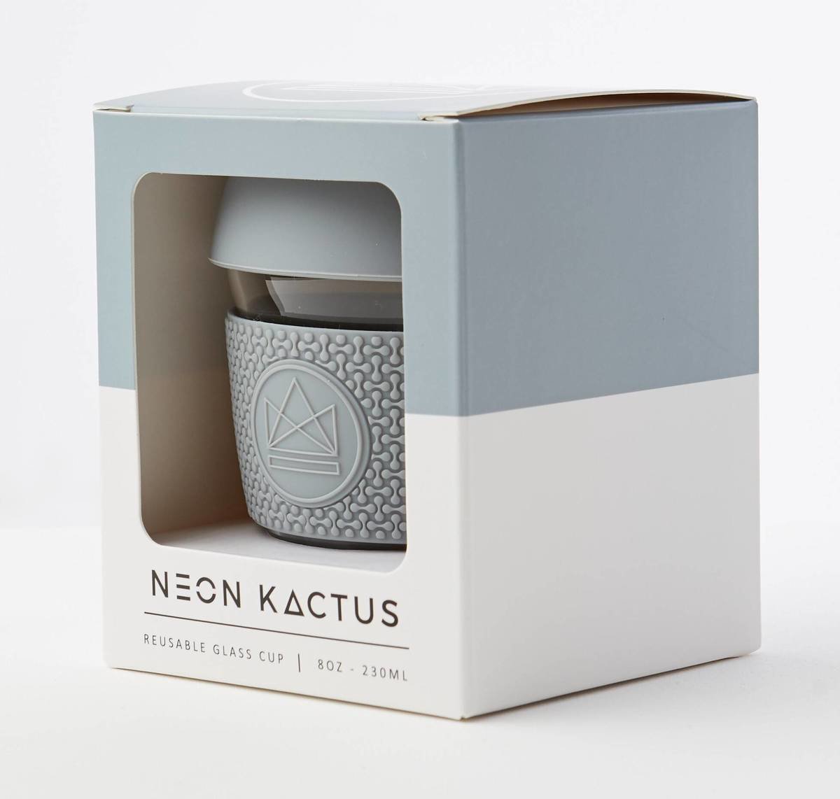 Neon Kactus Reusable Glass Coffee Cups 8oz - Forever Young Thumbnail Neon Kactus Reusable Glass Coffee Cups 8oz - Forever Young Thumbnail