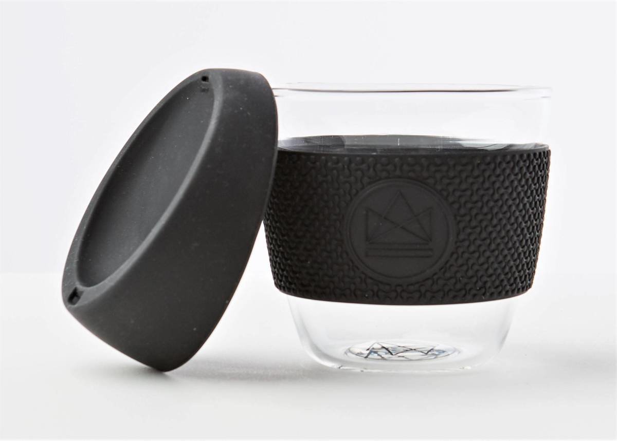 Neon Kactus Reusable Glass Coffee Cups 8oz - Rock Star Thumbnail Neon Kactus Reusable Glass Coffee Cups 8oz - Rock Star Thumbnail
