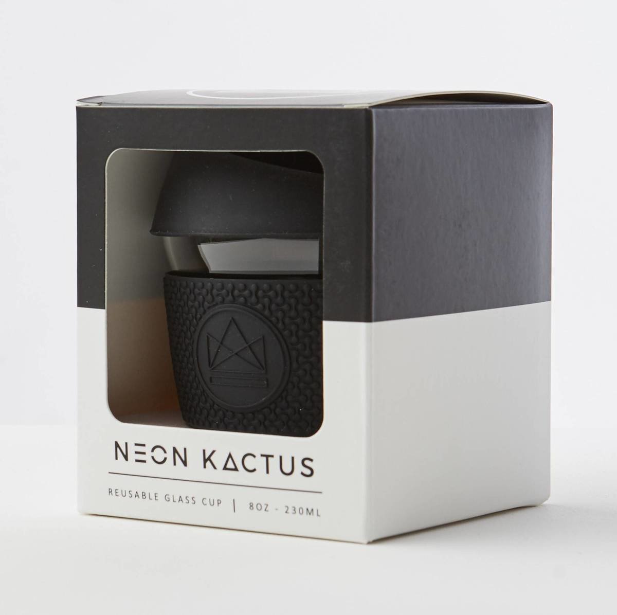 Neon Kactus Reusable Glass Coffee Cups 8oz - Rock Star Thumbnail Neon Kactus Reusable Glass Coffee Cups 8oz - Rock Star Thumbnail