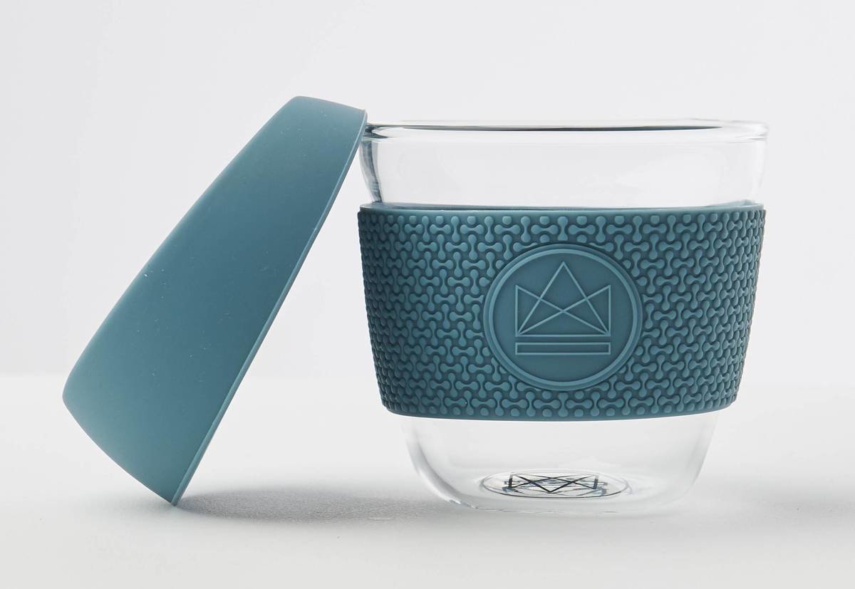 Neon Kactus Reusable Glass Coffee Cups 8oz - Super Sonic Thumbnail Neon Kactus Reusable Glass Coffee Cups 8oz - Super Sonic Thumbnail