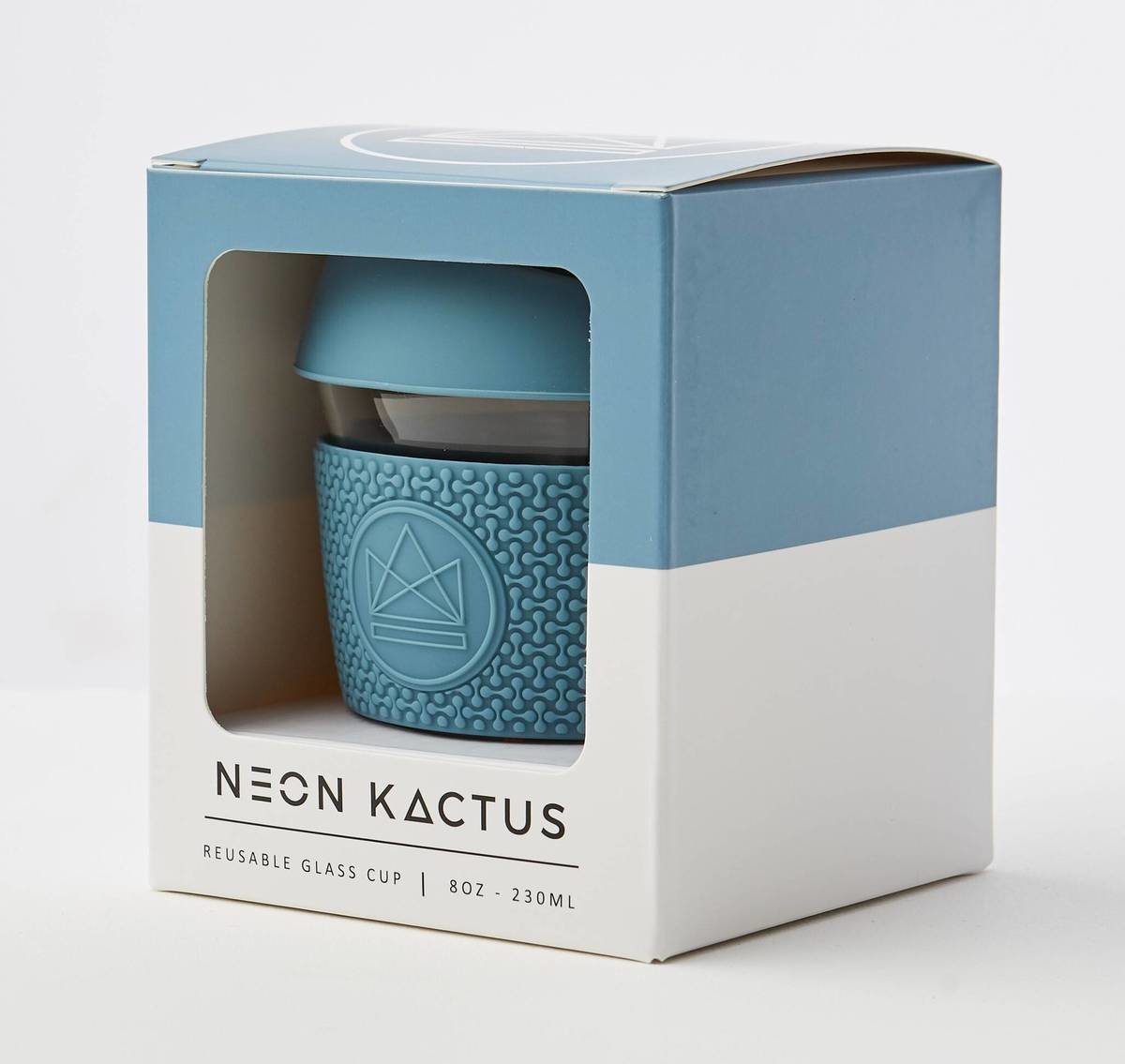 Neon Kactus Reusable Glass Coffee Cups 8oz - Super Sonic Thumbnail Neon Kactus Reusable Glass Coffee Cups 8oz - Super Sonic Thumbnail