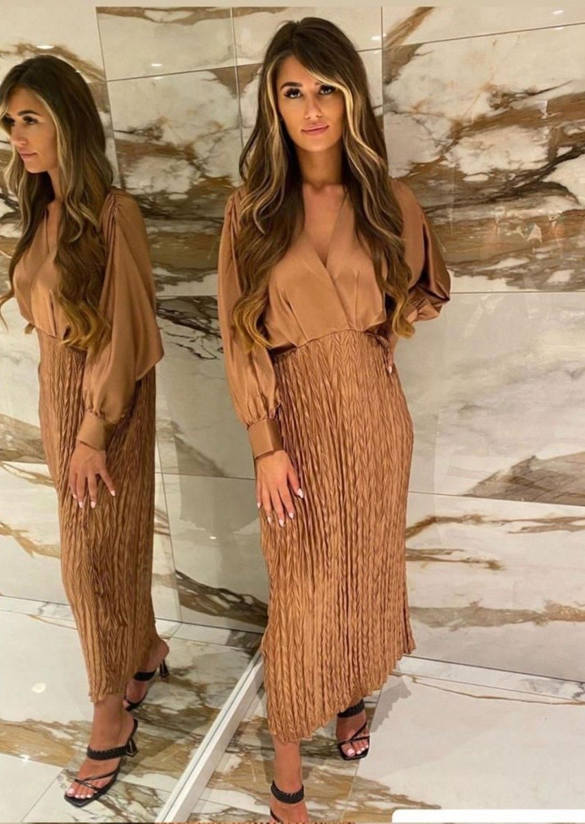 Bianca Wrap Front Textured Maxi Dress