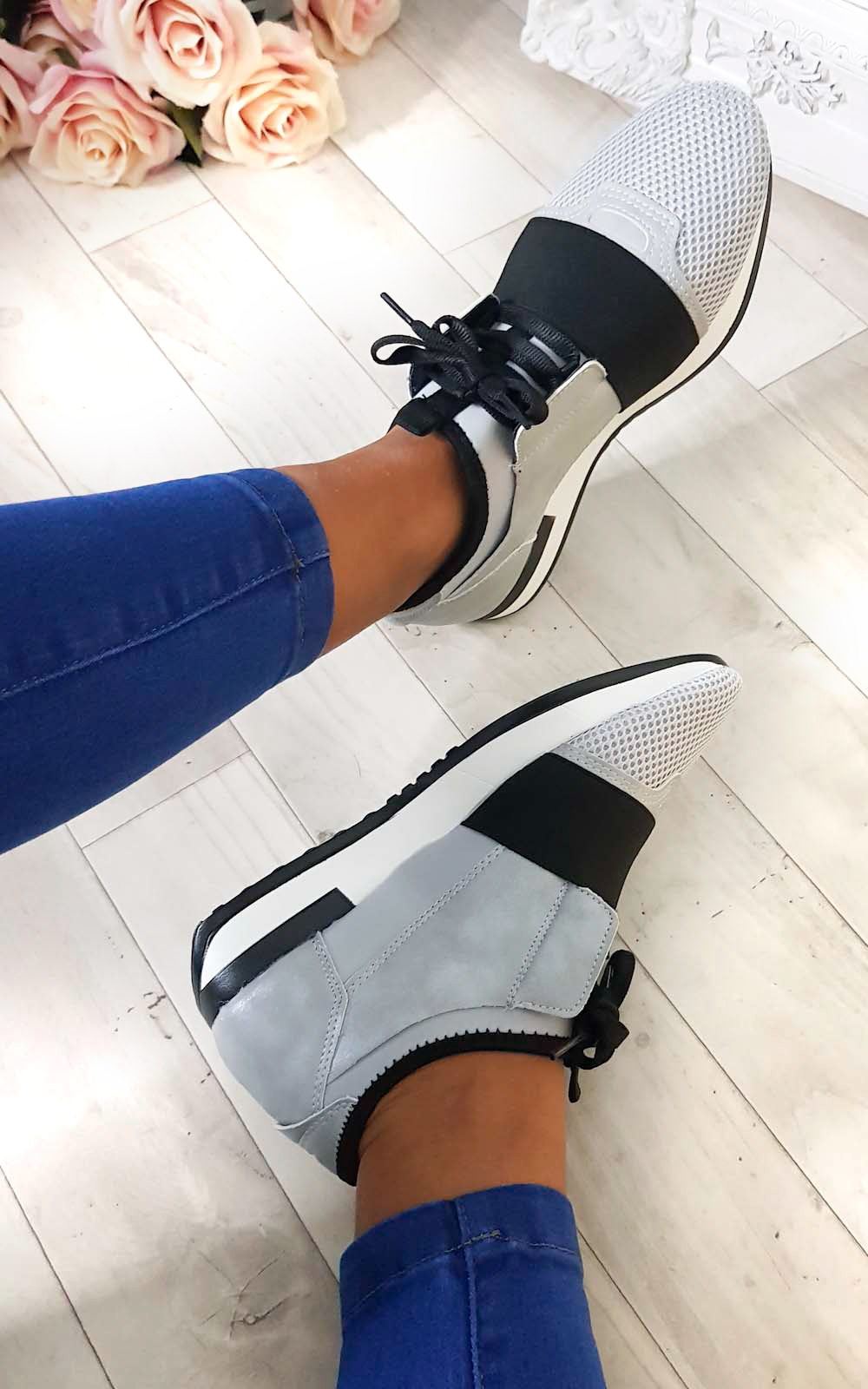 Bali Mesh Two Toned Panel Trainers Bali Mesh Two Toned Panel Trainers