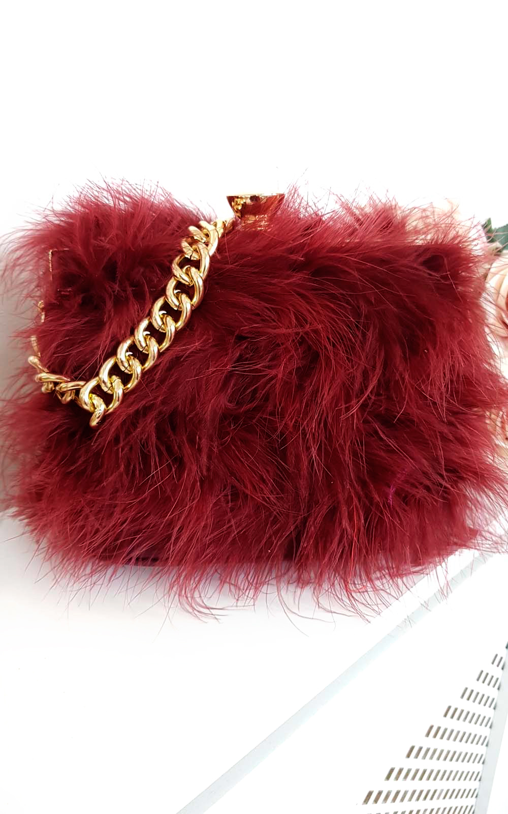 Lyla Feather Shoulder Bag