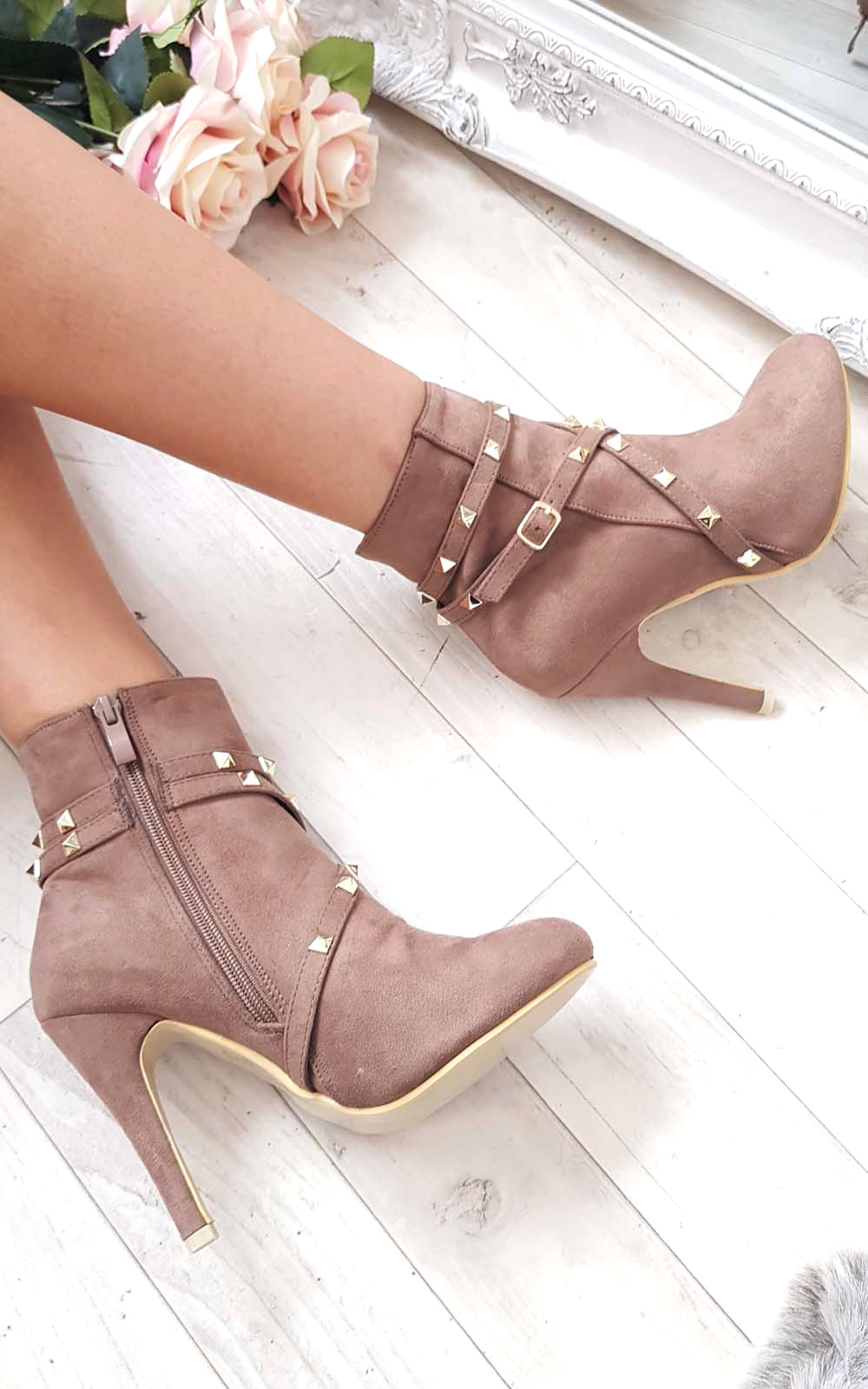 Anna Studded Ankle Boots 