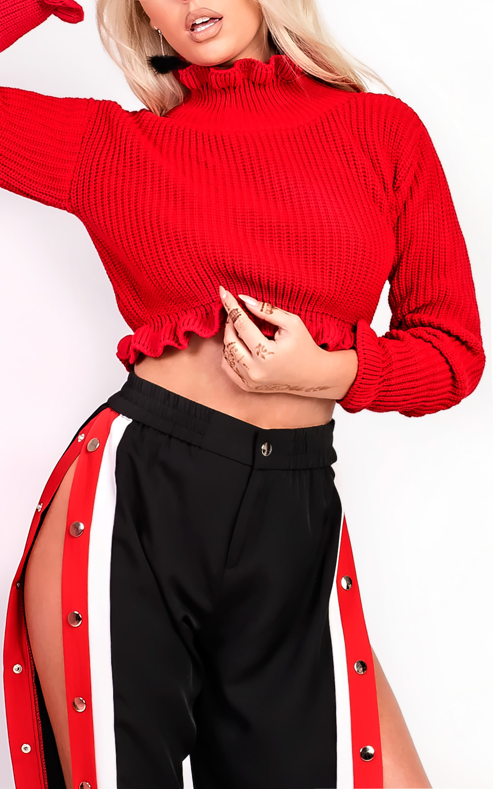Karolina Knitted Cropped Jumper Karolina Knitted Cropped Jumper