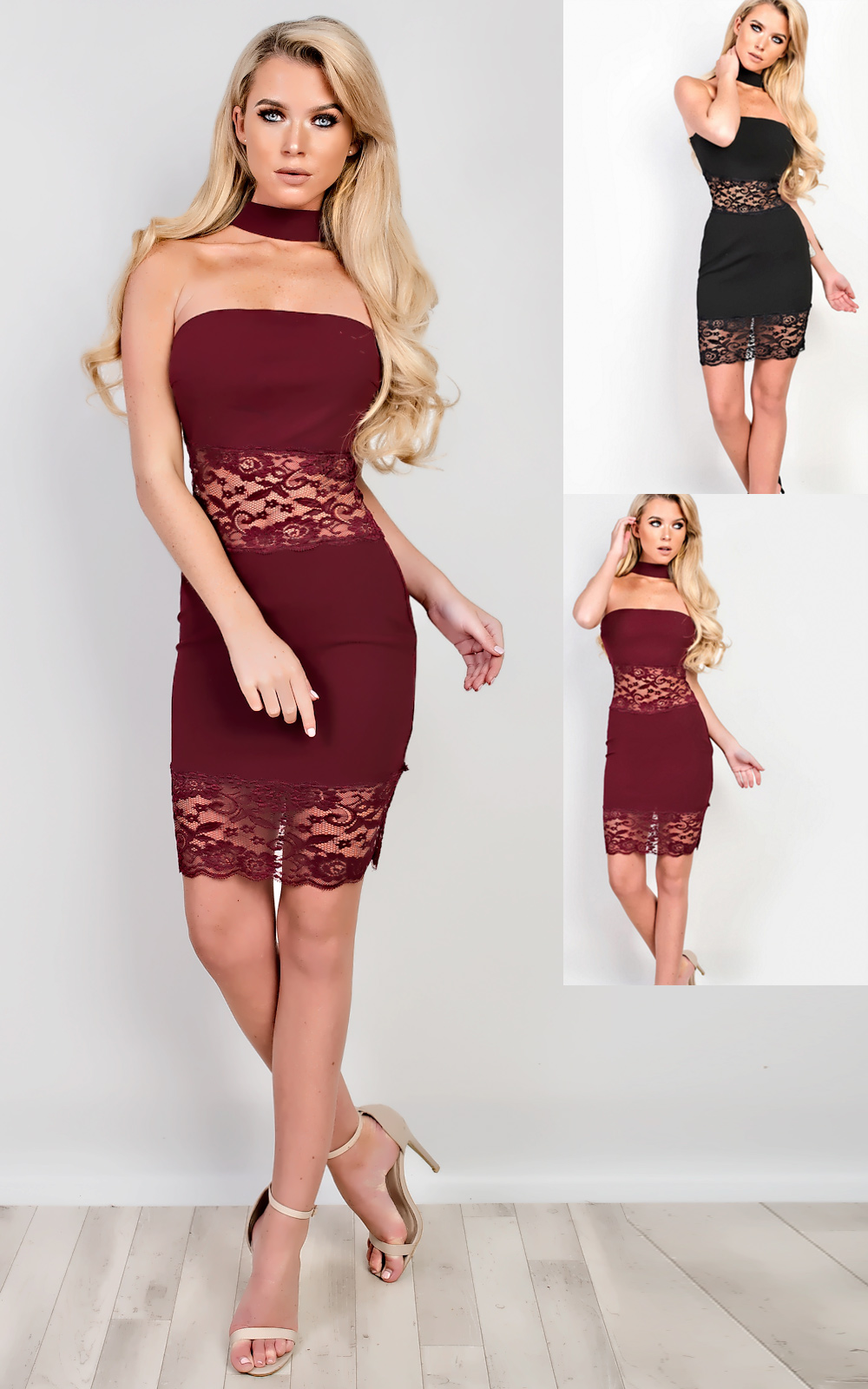 Orianna Choker Neck Dress Thumbnail Orianna Choker Neck Dress Thumbnail