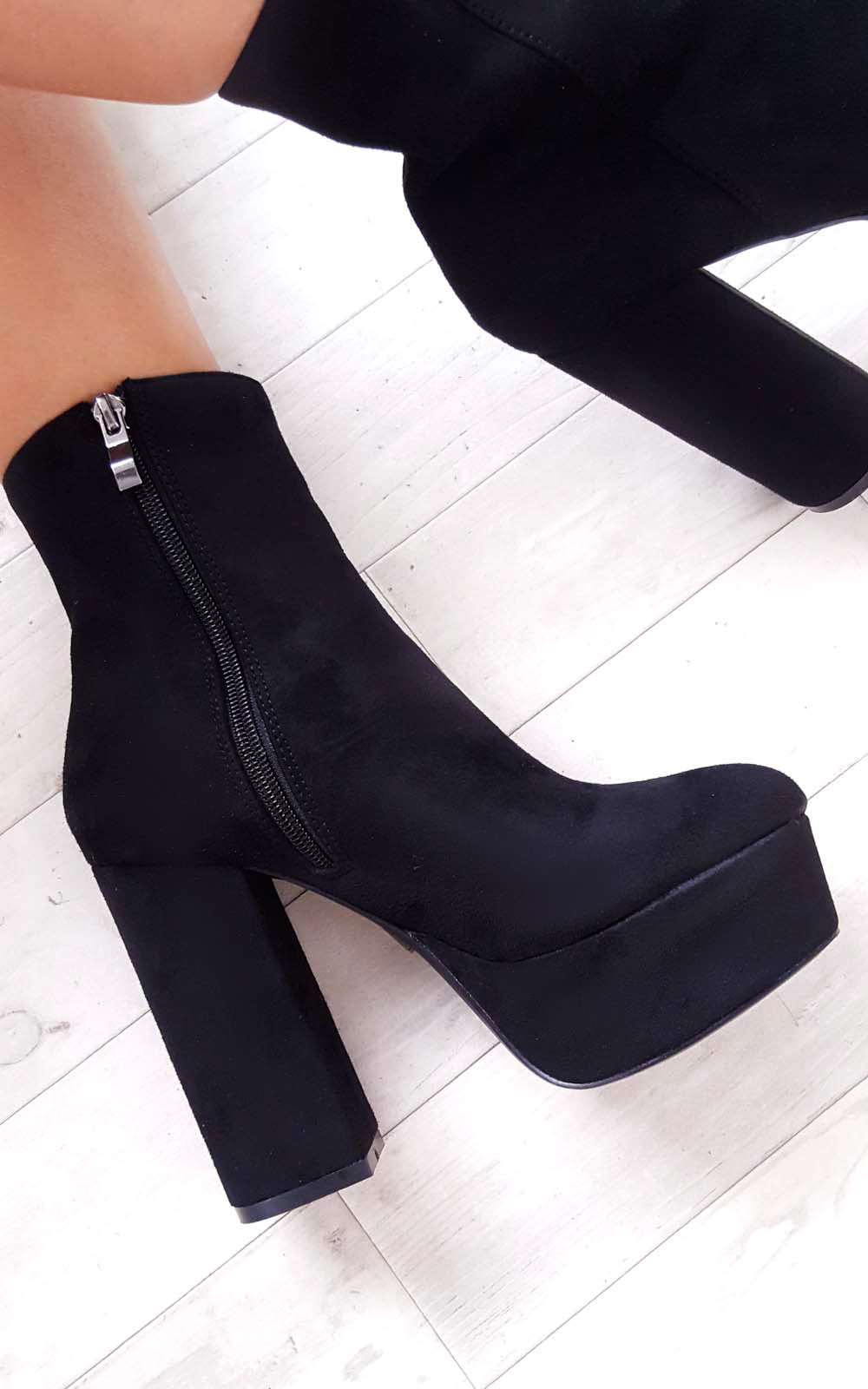Robyn Suede Platform Boots Thumbnail Robyn Suede Platform Boots Thumbnail