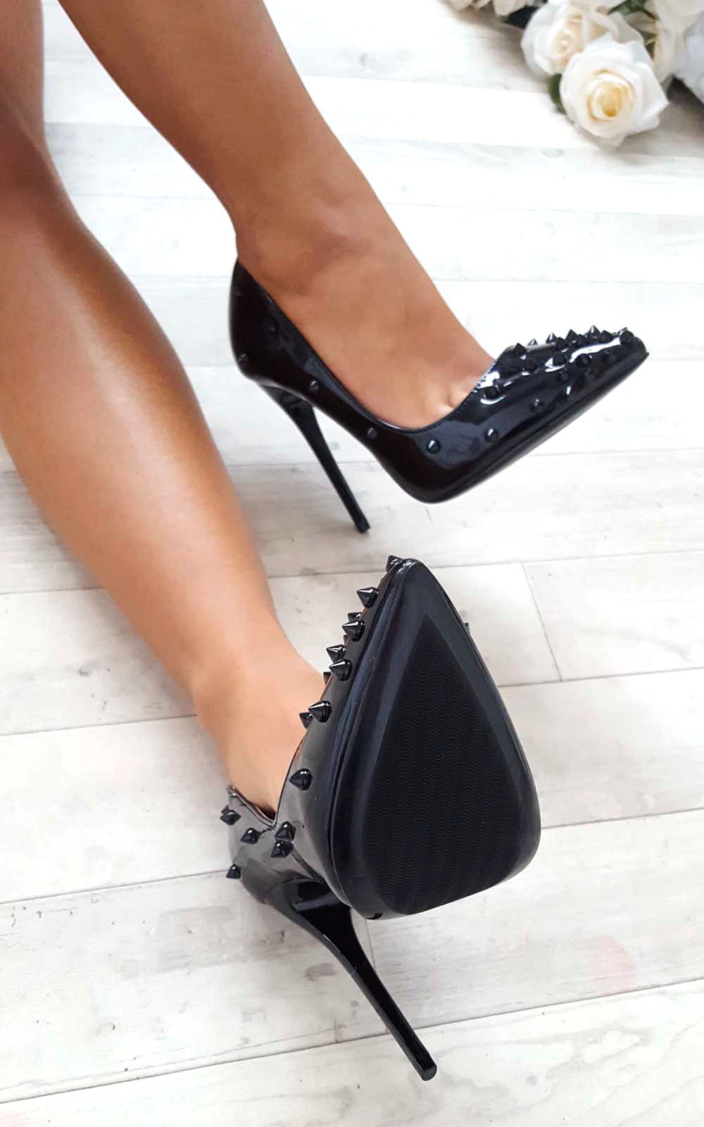 Alessandra Studded Court Heels Thumbnail